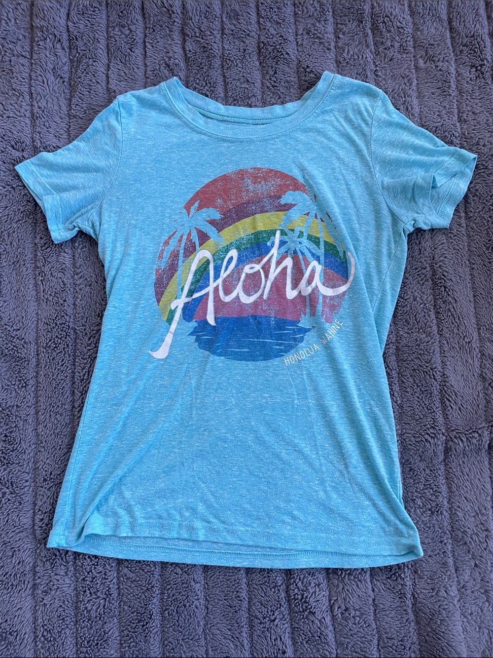 Aloha Blue Womens Graphic Tee